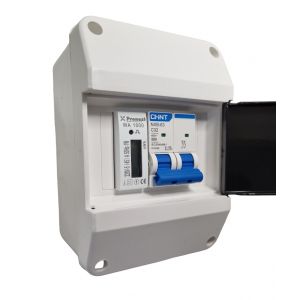 TABLERO + TERMICA 2X32 + MEDIDOR MONOFASICO 45A WA 1000 PRONEXT - Vista 1
