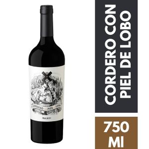 VINO CORDERO PIEL DE LOBO MALBEC 750 CC - Vista 1