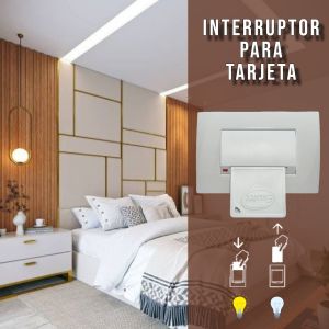 SET ARMADO INTERRUPTOR PARA TARJETA 3 MODULOS LINEA PLEIN ENIGMA BLANCO EXULTT - Vista 4