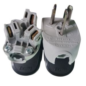 FICHA MACHO Y HEMBRA 3 PATAS 10A PREMIUM GRIS EXULTT - Vista 3