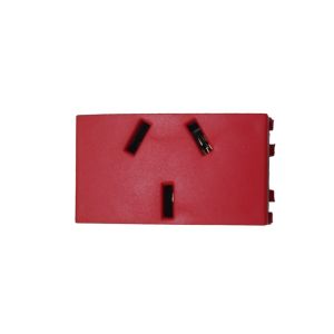 MODULO 1 TOMACORRIENTE  TENSION DIFERENCIADA ROJO 10A PLEIN EXULTT