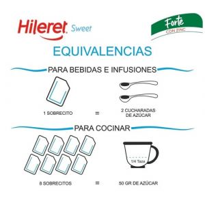 EDULCORANTE HILERET SWEET FORTE 50 SOBRES - Vista 2