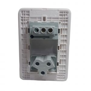 LLAVE LUZ PUNTO Y TOMA 10A JELUZ VERONA MITO BL/BL - Vista 2