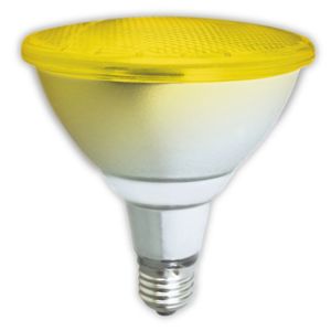 LAMPARA PAR38 LED 12 WATT E27 AMARILLO APTO EXTERIOR TBCIN
