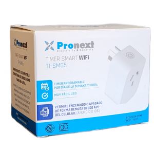 TIMER INTERRUPTOR ENCHUFABLE DIGITAL WIFI SMART 10A PRONEXT - Vista 4
