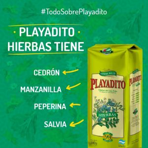 YERBA PLAYADITO C/HIERBAS 500 GR X 10 UNIDADES - Vista 4