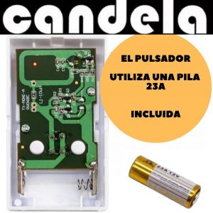 TIMBRE ELECTRICO INALAMBRICO CUADRADO CANDELA - Vista 3