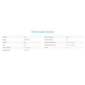 AMPLIFICADOR PARA CINTA LED 12-24 V RGB 10 MTS MACROLED - Vista 2