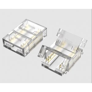 INTERCONECTOR TIRA A TIRA MACROLED, PARA TIRAS COB 10MM, 4 PINES, TRANSPARENTE