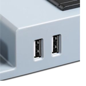 ZAPATILLA CON PROTECTOR DE TENSION + USB ALARGUE ATOMLUX - Vista 3