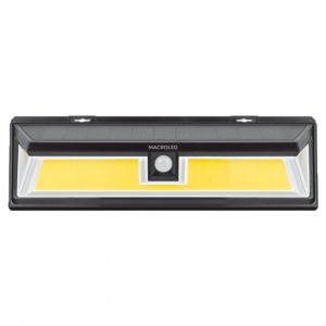 ARTEFACTO SOLAR DE PARED 10W CON SENSOR DE MOVIMIENTO 2 FUNCIONES IP65 MACROLED