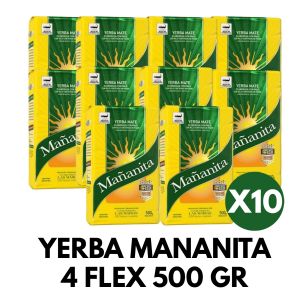 YERBA MAÑANITA 4 FLEX 500 GR X 10 UNIDADES - Vista 1