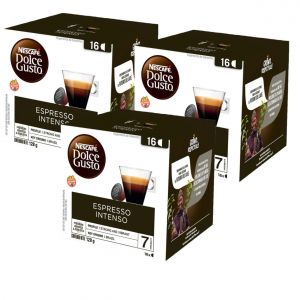 CAPSULAS DE CAFE DOLCE GUSTO ESPRESSO INTENSO X 3 CAJAS