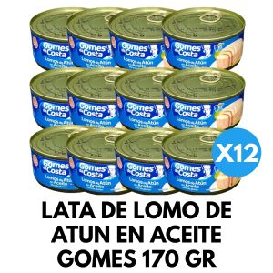 LATA DE LOMO DE ATUN EN ACEITE GOMES 170 GR X 12 UNIDADES - Vista 1