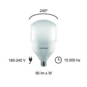 LAMPARA GALPONERA LED 20W E27 MACROLED - Vista 5