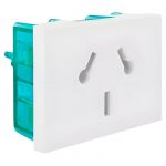 MODULO TOMA SIMPLE ESPECIAL 10A C/ TIERRA CAMBRE 6909 COLOR BLANCO