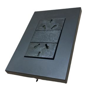 LLAVE ARMADA DOBLE TOMA BI JELUZ PLATINUM NEGRO - Vista 1