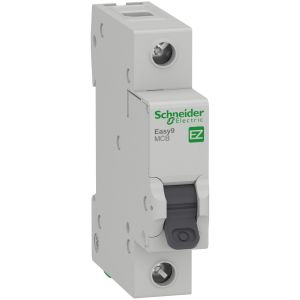 INTERRUPTOR TERMOMAGNETICO 1X6 SCHNEIDER - 4.5KA CURVA C E9