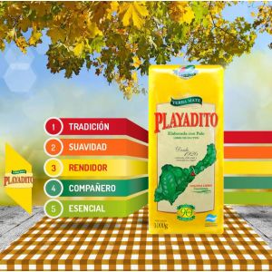 PAQUETE YERBA PLAYADITO 1000 GR - Vista 5
