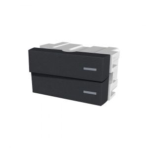 MODULO 2 INTERRUPTORES (2 - ½ MóDULO EN 1) JELUZ PLATINUM - Vista 1