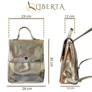 MOCHILA ECO CUERO MODERNA URBANA PAULA LIBERTA - Vista 16