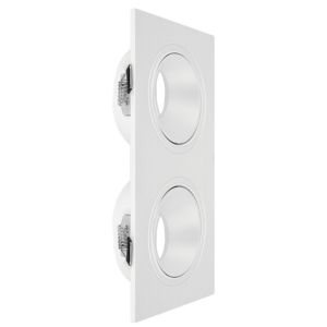 ARTEFACTO DE EMBUTIR CUADRADO ANTIDESLUMBRANTE DICRO X2 MOVIL PC BLANCO