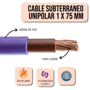 CABLE SUBTERRANEO UNIPOLAR 1X70 MM X METRO EPUYEN - Vista 2
