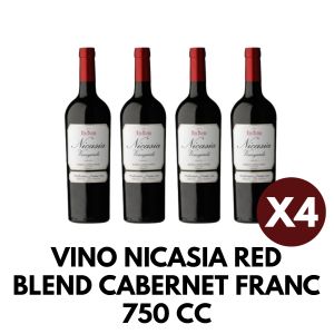 VINO NICASIA RED BLEND CABERNET FRANC 750 CC X4 - Vista 1
