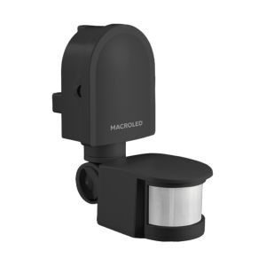 SENSOR DE MOVIMIENTO 180° PARED 1200W IP44 12 MTS DE ALCANCE MACROLED - Vista 1
