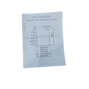 INTERRUPTOR 1 CANAL 433MHZ RELAY NA NC + 1 CONTROL REMOTO - Vista 3