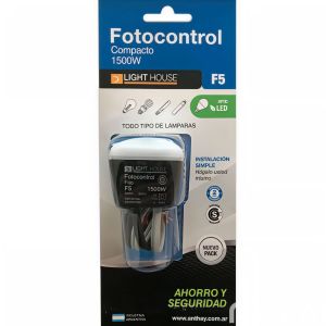 FOTOCONTROL 4 CABLES 1500 W LIGHT HOUSE