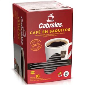 CAFE CABRALES EN SAQUITOS 18 U