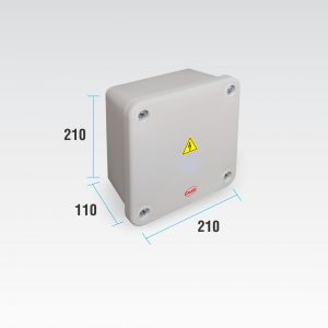 CAJA DE PASO ESTANCA IP65 EXTERIOR 210 X 210 X 110 MM - Vista 3