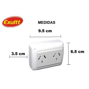SET ARMADO 1 TOMA DOBLE (ESPECIAL) STIK SUPERFICIE EXULTT - Vista 2