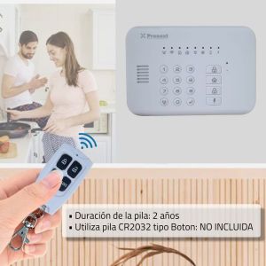 KIT 1 ALARMA DOMICILIARIA INALAMBRICA WIFI + FREE APP CELULAR + GOOGLE HOME - Vista 7