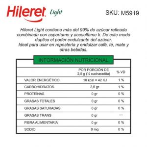 EDULCORANTE HILERET AZUCAR LIGHT 500 GR - Vista 1