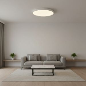 PLAFON LED ACERO YORK BLANCO 45W DISEñO MODERNO - Vista 1