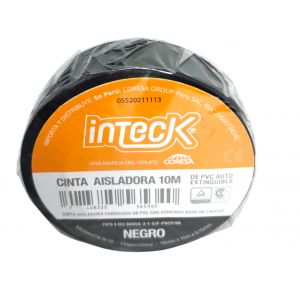 CINTA AISLADORA PVC 10 MTS INTECK