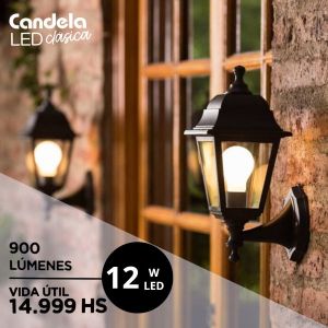 LAMPARA BULBO LED 12 WATT CANDELA COLOR FRIO X5 UNIDADES - Vista 4