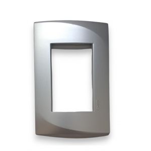 TAPA PLATA SATINADO ENIGMA P/3 MODULOS LINEA PLEIN EXULTT