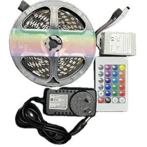 TIRA LED RGB INTERIOR 12V 5050 5 MTS CANDELA - Vista 2