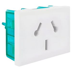 MODULO TOMA SIMPLE ESPECIAL 10A C/ TIERRA CAMBRE 6909 COLOR BLANCO