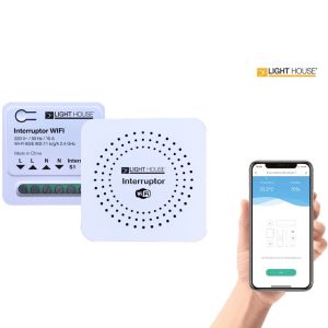 INTERRUPTOR WIFI HASTA 2200 W 10A LIGHT HOUSE - Vista 1