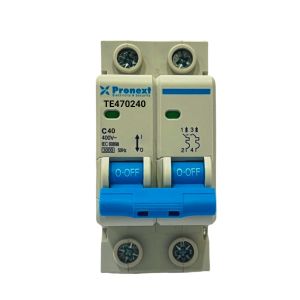 LLAVE TERMICA BIPOLAR 2X40A 3KA CURVA C PRONEXT