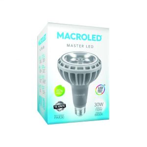 LAMPARA PAR 30 LED 30W E27 DE ALUMINIO MACROLED - Vista 3