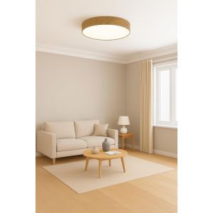 PLAFON LED ACERO MADERA 45W LINUX DISEÑO MODERNO LEUK - Vista 2