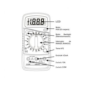 TESTER CON ILUMINACIÓN DE DISPLAY TS 850L - Vista 1