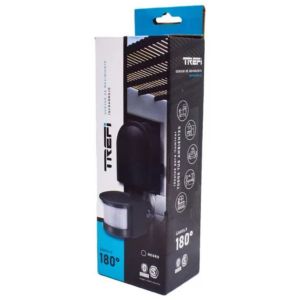 SENSOR DE MOVIMIENTO 180º INFRARROJO IP44 NEGRO TREFI - Vista 3