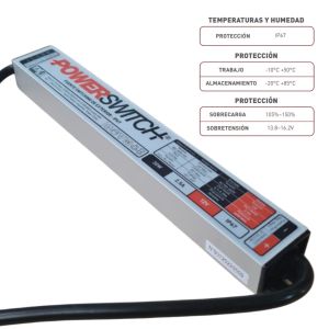 FUENTE LED SWITCHING 12V 2.5A 30W IP67 POWER SWITCH - Vista 3