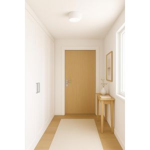 APLIQUE LED DE TECHO PRISMA ALUMINIO BLANCO 12W LEUK - Vista 2